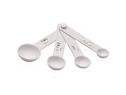 Norpro 3041W 4 Piece Plastic Measuring Spoon Set
