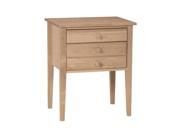 International Concepts OT 66 Accent Table with Drawers