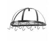 Old Dutch 055BZ Oiled Bronze Pot Rack with Grid and 12 Hooks