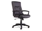 Alera YR4119 YR Series Executive High Back Swivel Tilt Leather Chair Black