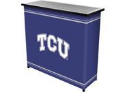 Trademark Poker CLC8000 TCU Texas Christian UniversityT 2 Shelf Portable Bar with Case