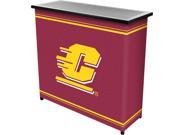 Trademark Poker LRG8000 CM Central Michigan UniversityT 2 Shelf Portable Bar with Case