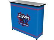 Trademark Poker LRG8000 DeP DePaul UniversityT 2 Shelf Portable Bar with Case