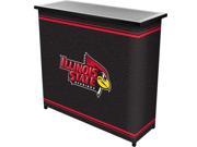 Trademark Poker LRG8000 ILST Illinois State UniversityT 2 Shelf Portable Bar with Case