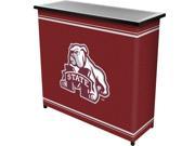 Trademark Poker LRG8000 MSU Mississippi State UniversityT 2 Shelf Portable Bar with Case