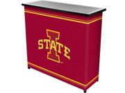 Trademark Poker LRG8000 IOSU Iowa State UniversityT 2 Shelf Portable Bar with Case