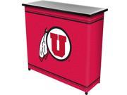 Trademark Poker CLC8000 UTAH University of UtahT 2 Shelf Portable Bar with Case