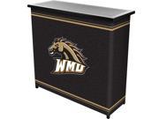 Trademark Poker LRG8000 WMU Western Michigan UniversityT 2 Shelf Portable Bar with Case