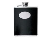 Visol VF1117 Eclipse Leather Stainless Steel 6oz Hip Flask