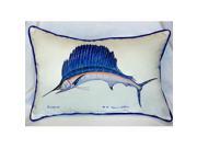 Betsy Drake HJ006 Sailfish Art Only Pillow 15 x22
