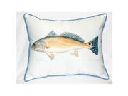 Betsy Drake HJ012 Red Drum Art Only Pillow 15 x22