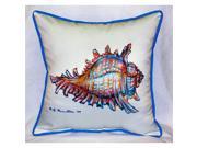 Betsy Drake HJ094 Conch Art Only Pillow 18 x18