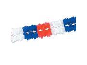 Beistle 55180 RWB Pageant Garland Pack of 12