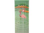 Bamboo54 5264 Flamingoes Curtain Natural Bamboo