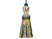 123 Creations C427.8 Inch Country Rooster Yellow Hand Painted Tassel