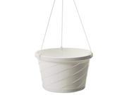 Myers itml akro Mils 12in. White Euro Hanging Baskets With Attached Saucers HSO12 Pack of 12