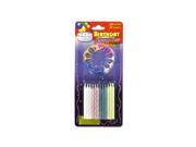 Birthday candles with holders Pack of 96