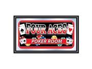 Poker FA1550 2 x 26 x 15 Four Aces Mirror Poker Room