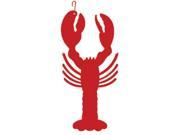 Village Wrought Iron HOS 107R Red Lobster Silhouette Decoration