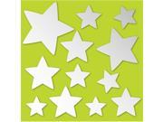 Brewster Home Fashions MA99228 Stars Peel and Stick Mirror Art Pack of 2