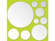 Brewster Home Fashions MA99230 Dots Peel and Stick Mirror Art Pack of 2