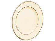 Ten Strawberry Street Cream Double Gold 12 Inch Charger Plate Set Of 6
