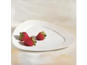 Ten Strawberry Street White Triangle 11 Inch Dinner Plate Set Of 6