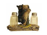 IWGAC 021 12411 Bear On Tree Salt Pepper Shakers