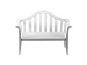 Achla OFB 12W Camelback 53 White Outdoor Bench