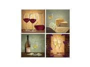 McGowan TT00650 Tuftop The Wine Cellar Coasters Set of 4