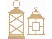 Kaisercraft SB2302 Beyond The Page MDF Lanterns 2 Pkg 7 in. x 11 in. x .25 in. 7 in. x 15 in. x .25 in.