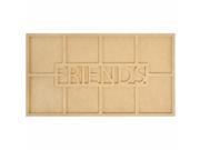 Kaisercraft SB2304 Beyond The Page MDF Friends Word Frame with 8 Openings 19.75 in. x 7.75 in. x .5 in.