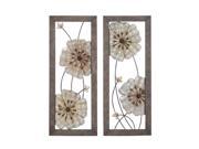 Woodland 54441 Victorian themed sparkling assorted floral wall art