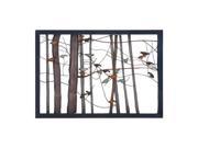 Woodland Import 93744 Classic Metal Wall Decor with Intricate Bird and Tree Motifs
