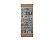 Woodland Import 55473 Rope Wall Sign with Contemporary Ultra Modern Decor Styles