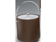 Kraftware 46165 San Remo Pinecone 3 Quart Ice Bucket with Bale Handle and Lucite Cover