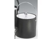 Kraftware 46365 San Remo Eclipse 3 Quart Ice Bucket with Bale Handle and Lucite Cover