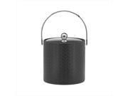 Kraftware 46368 San Remo Eclipse Design 3 Qt Ice Bucket with Metal Cover