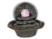 Ore International K326 8 Table Fountain with LED Light
