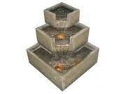 Smart Garden 46200 Cascadia Falls Electric Corner Fountain with LEDs