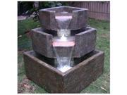 Smart Solar 46200 Cascadia Falls Electric Corner Fountain with LEDs