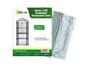 Ogrow 4 TIER Greenhouse Replacement Cover To Fit Frame Size 19.3 W X 27.2 D X 62.2 H
