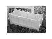 All Maine Bucket D001PW 36 Inch Cedar Planter Painted White