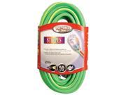 Coleman Cable 50ft. Green Yellow 12 3 Outdoor Extension Cord 02548 52