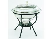 Old Dutch 682 16.5 x 12.5 x 18 Inches Oval Stainless Steel Chafing Dish 6 Quarts