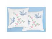 Jack Dempsey 663 31 Stamped White Pillowtops 15''X15'' 2/Pkg-Birds Jack Dempsey 663 31 Stamped White Pillowtops 15''X15'' 2/Pkg-Birds