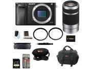Sony A6000 Alpha A6000 Mirrorless Digital Camera Body with 55 210mm Lens and 32GB Deluxe Accessory Kit