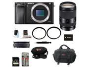 Sony a6000 Alpha A6000 Mirrorless Digital Camera Body with 18 200mm Lens and 32GB Deluxe Accessory Kit