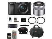 Sony a6000 Alpha A6000 Mirrorless Digital Camera with 16 50mm and 30mm Lens Bundle and 32GB Best Mirrorless Camera Kit