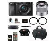 Sony a6000 Alpha A6000 Mirrorless Digital Camera with 16 50mm and 50mm Lens Bundle and 32GB Deluxe Accessory Kit